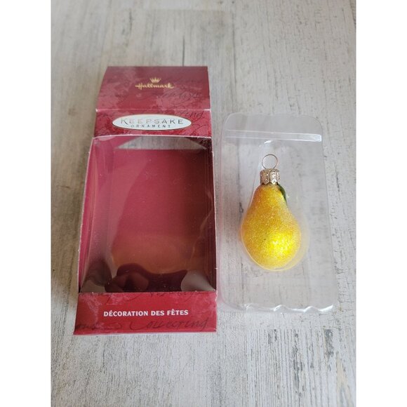 Hallmark little pair blown glass ornament Xmas Mini - Picture 1 of 6